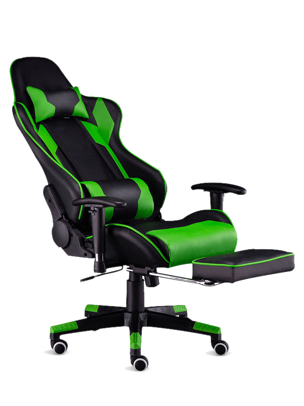 Högkvalitativ Anime Gaming Chair PS4 Gaming Computer Chair Gaming Stol med Fotstöd och Massage 