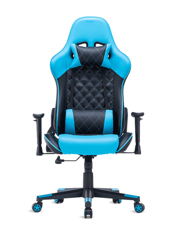 Billigt Justerbart Armstöd Snurr Himmelblå Racing Stol Rgb Gaming Stolar stol 