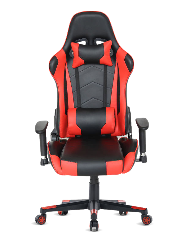 Bekväm kontorsdatorspelstol Custom Red Gamer Massagestol 