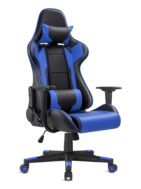 Högkvalitativ ekonomisk metall PU-läder Silla Office Gamer-stol 